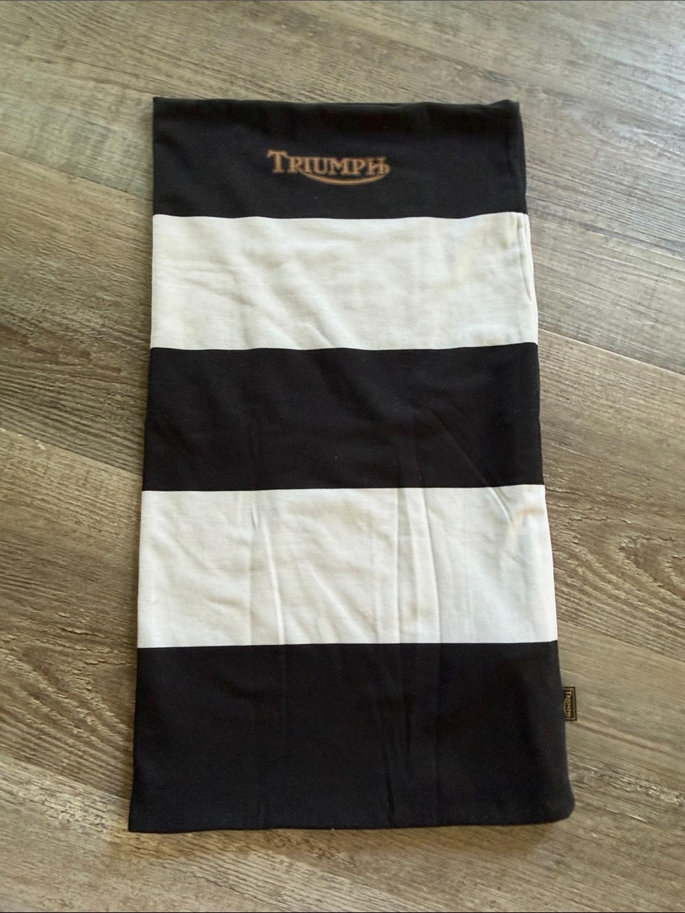 Triumph | Black and White Wide-Striped Neck Tube